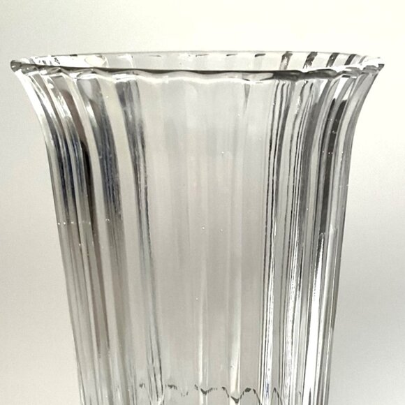 FTDA ELEGANT GLASS FLOWER VASE HEAVY THICK VINTAGE 1986 - Picture 7 of 9
